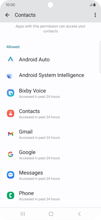Press the required app.