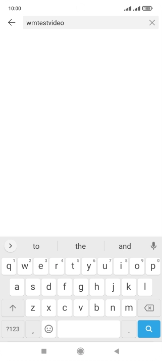Key in the required search word and press the search icon.