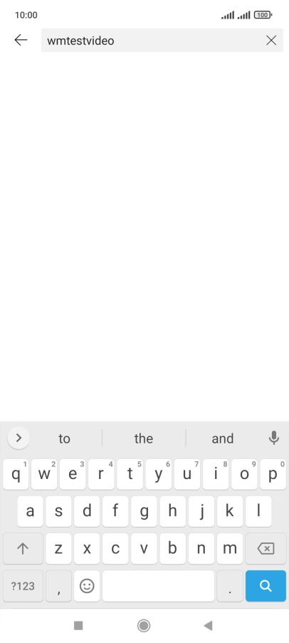 Key in the required search word and press the search icon.
