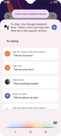 Press the profile icon.