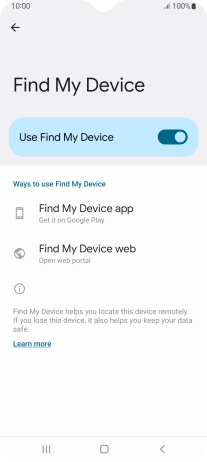Press the Home key to return to the home screen.