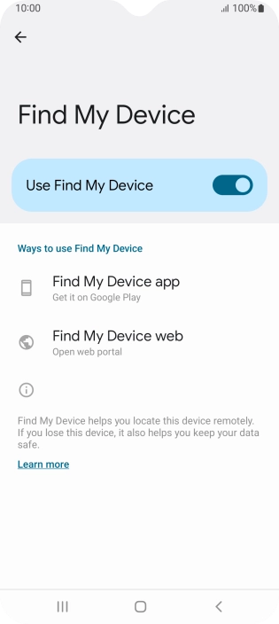 Press the Home key to return to the home screen.