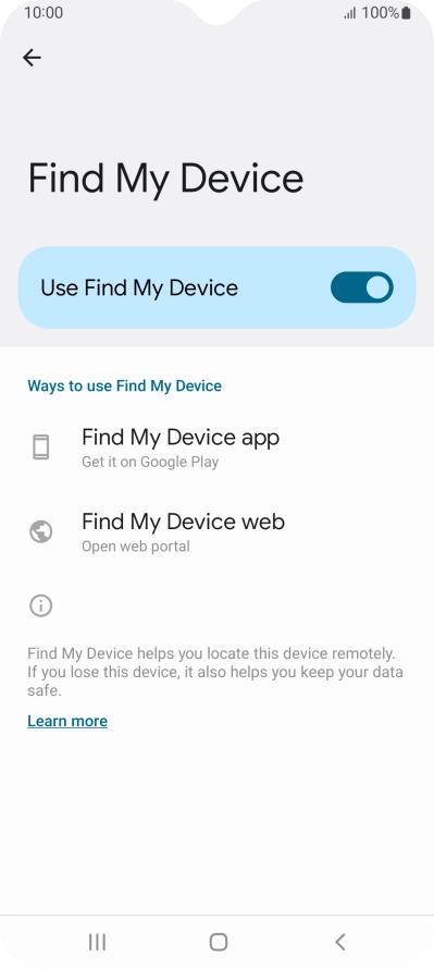 Press the Home key to return to the home screen.
