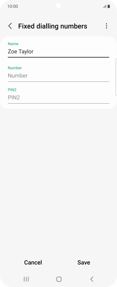 Press Number and key in the required phone number.