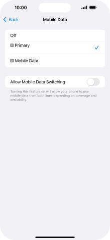 Press the required price plan. Press the required price plan.