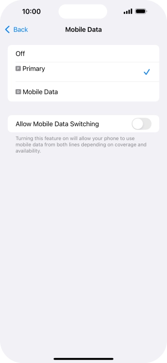 Press the required price plan. Press the required price plan.
