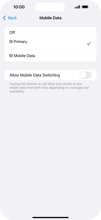 Press the required price plan.