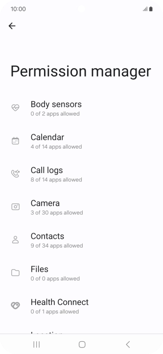 Press the required phone function.