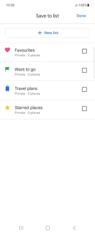 Press the required setting.