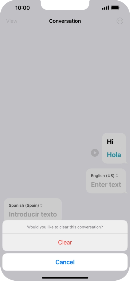 Press Clear. Press Clear.