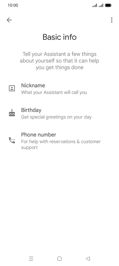 Press the Home key to return to the home screen.
