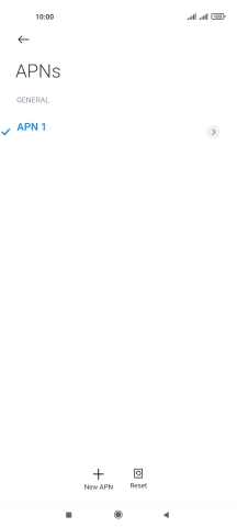 Press New APN. Press New APN.
