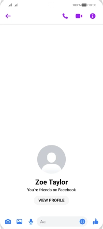 Press the text input field.