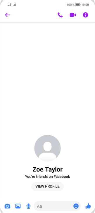 Press the text input field.