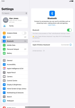 Slide your finger upwards starting from the bottom of the screen to return to the home screen.