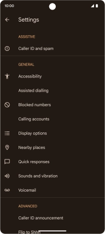 Press Calling accounts.