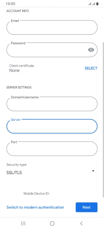 Press the field below 