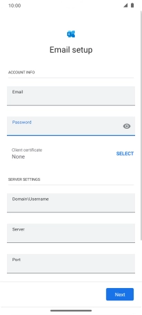 To turn on the function, press SELECT and follow the instructions on the screen to install the required certificate.