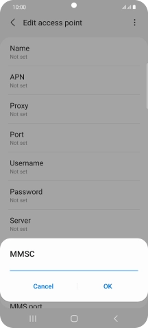 Key in http://mms.vodafone.co.uk/servlets/mms and press OK.