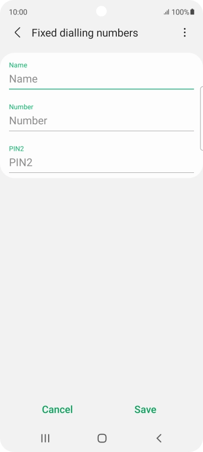 Press the field below 