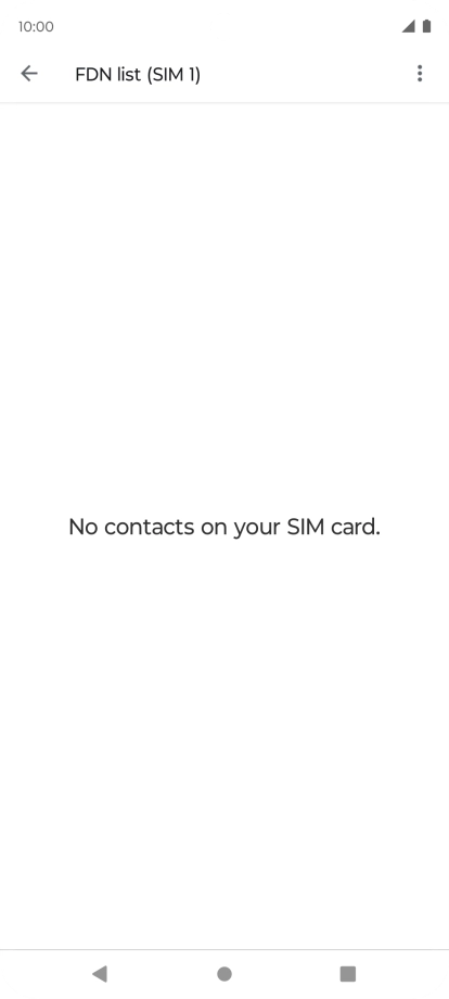 Press the menu icon.