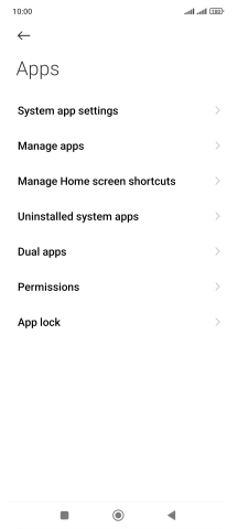 Press Manage apps.