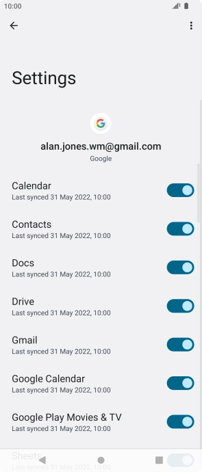 Press the Home key to return to the home screen.