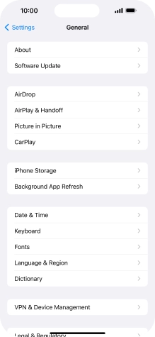 Press iPhone Storage.