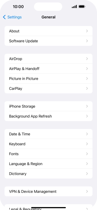 Press iPhone Storage.