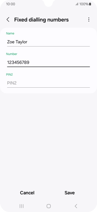 Press PIN2 and key in your PIN2. The default PIN2 is 1111.