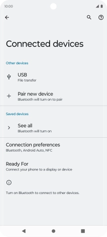 Press Connection preferences.