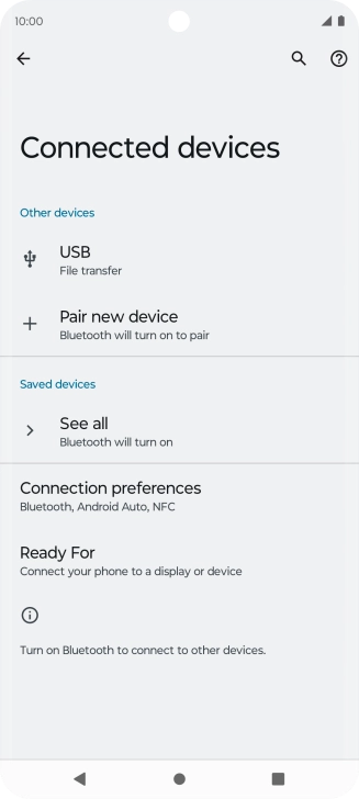 Press Connection preferences.