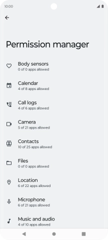 Press the required phone function.