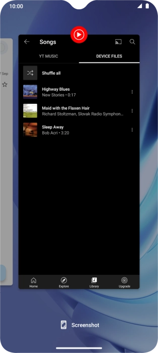 To end one running application, slide your finger upwards on the required application. To end one running application, slide your finger upwards on the required application.