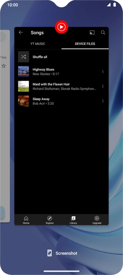 To end one running application, slide your finger upwards on the required application. To end one running application, slide your finger upwards on the required application.