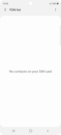 Press the menu icon.