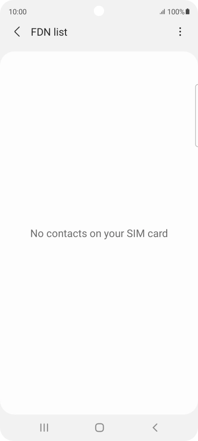 Press the menu icon.