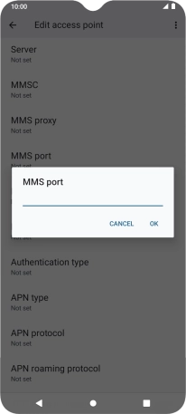 Key in 8799 and press OK.