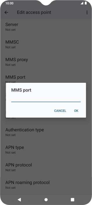 Key in 8799 and press OK.