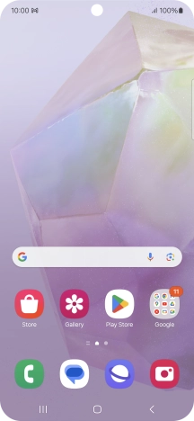 The email message icon shows that you've received a new email message.