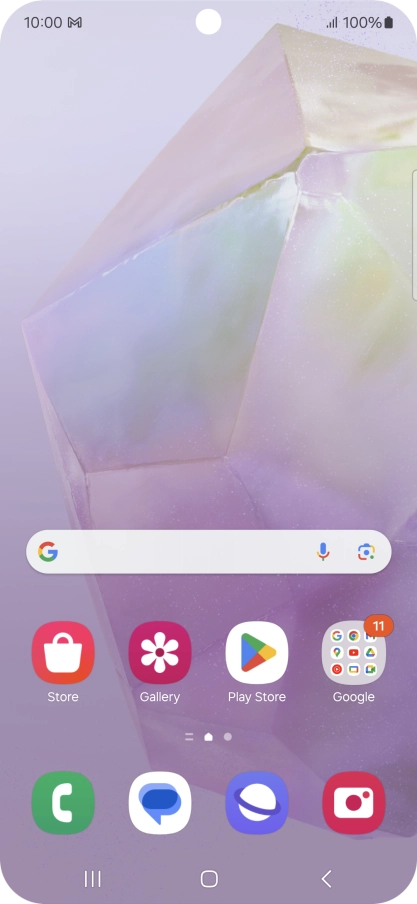The email message icon shows that you've received a new email message.