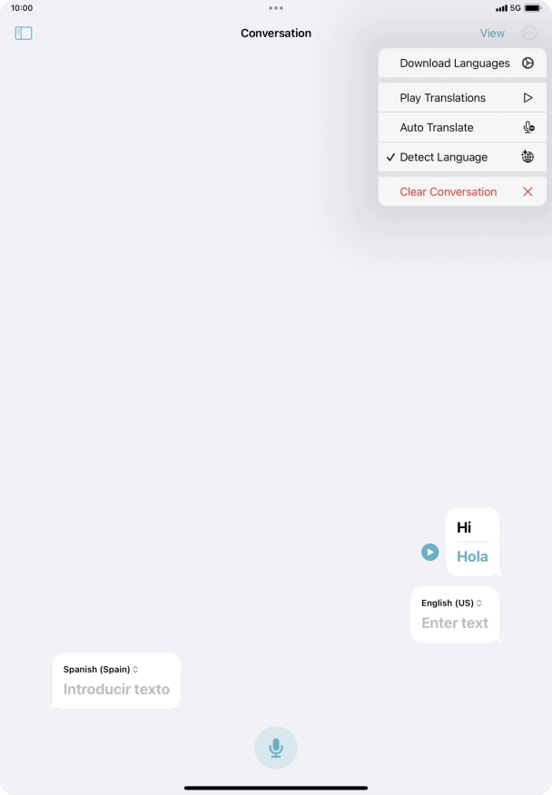 Press Clear Conversation.
