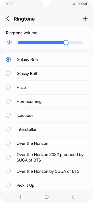 Press the required ring tones to hear them.