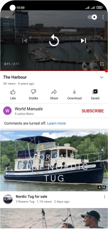 Press the Home key to return to the home screen.