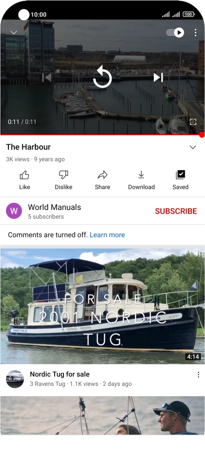 Press the Home key to return to the home screen.