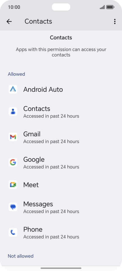 Press the required app.
