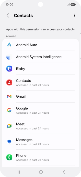 Press the required app.
