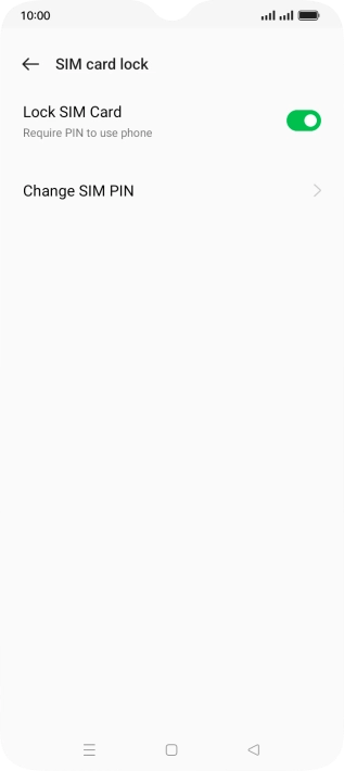 Press Change SIM PIN.