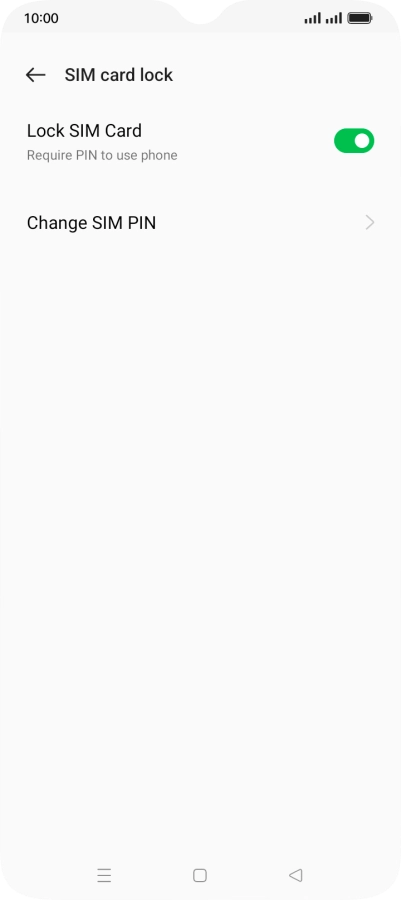 Press Change SIM PIN.