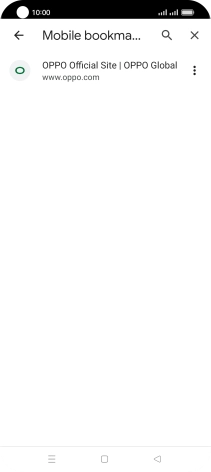 Press the required bookmark. Press the required bookmark.